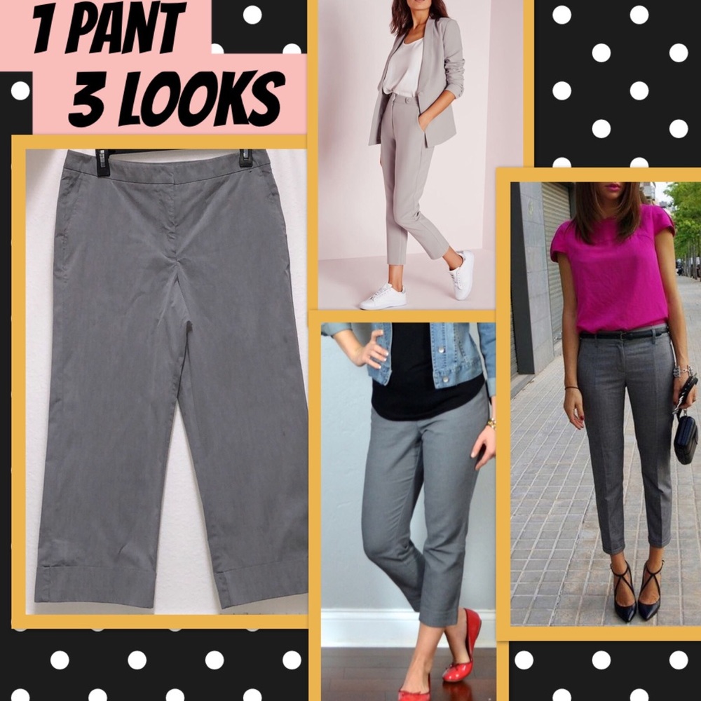 🦋Grey Crop Pants